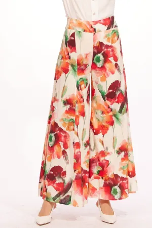 Rabia Pants - Wild Poppies Hygienic Coating Sustainable Fabric Perfect Movement Rabia Pants - Wild Poppies