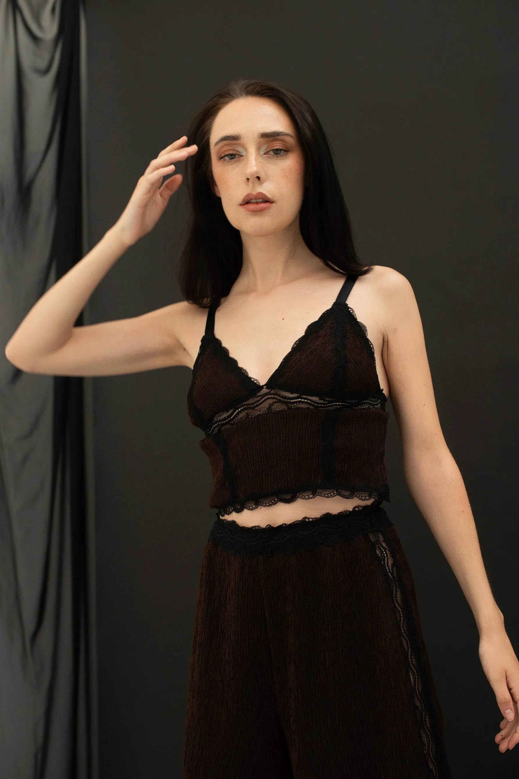 Rachel Cami Top in Chocolate