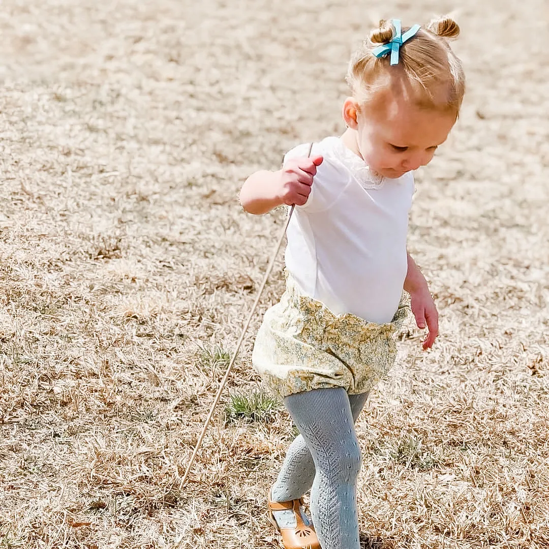 Rainbow Dot Fabric School Girl Bow Headband | Hair Clip