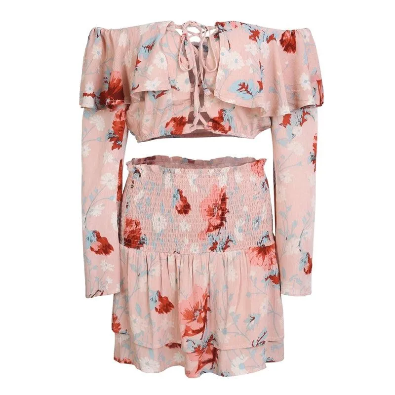 RANDI’S RUFFLE FLARE SKIRT SET