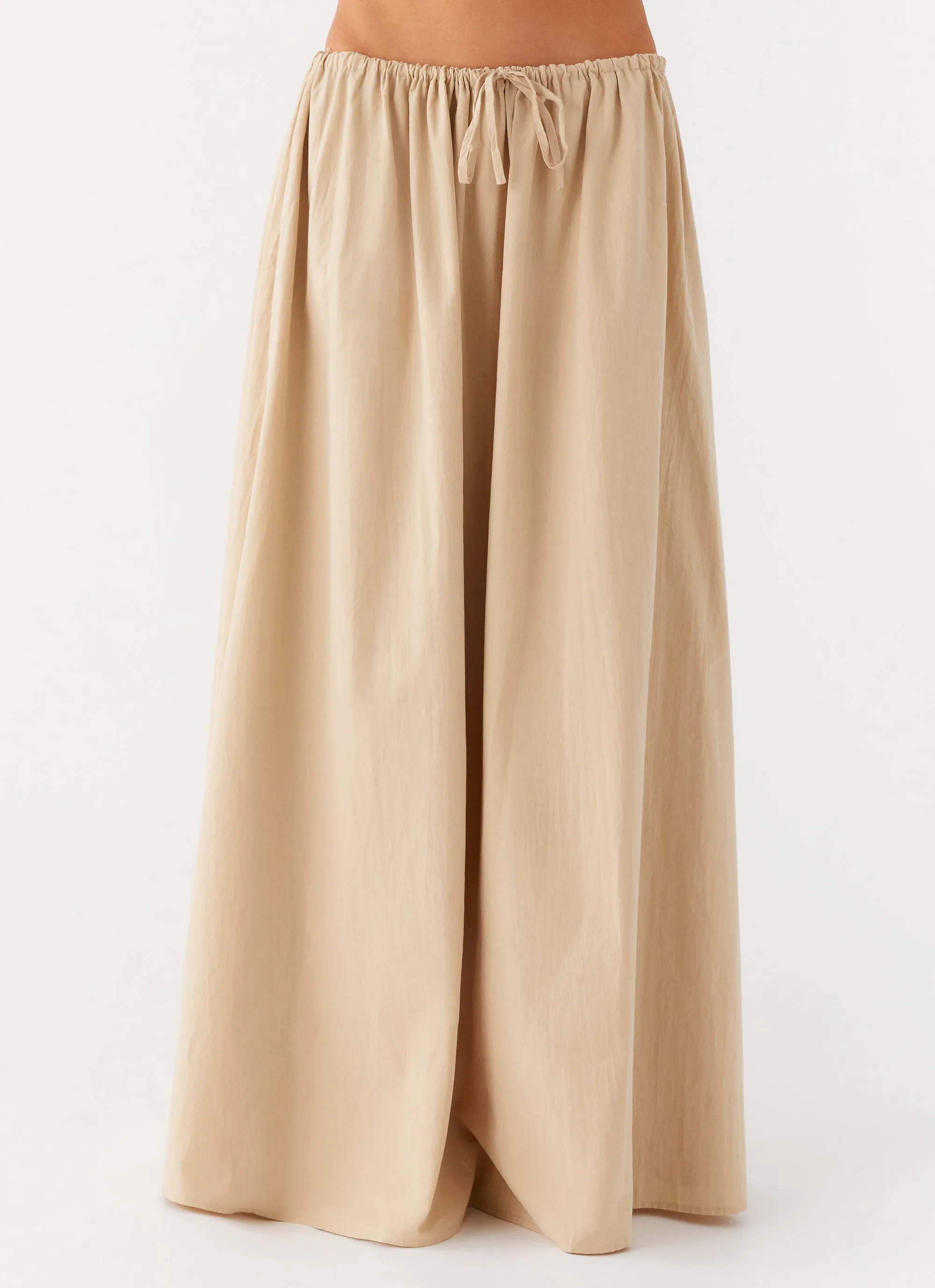 Randy Maxi Skirt - Tan Casual Chic Look Casual Style