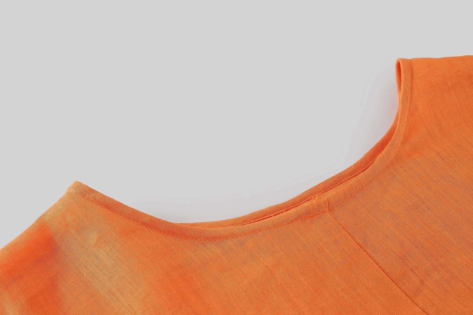 RibbedKnitCollar Crisp Detail Coconut 08 | linen top