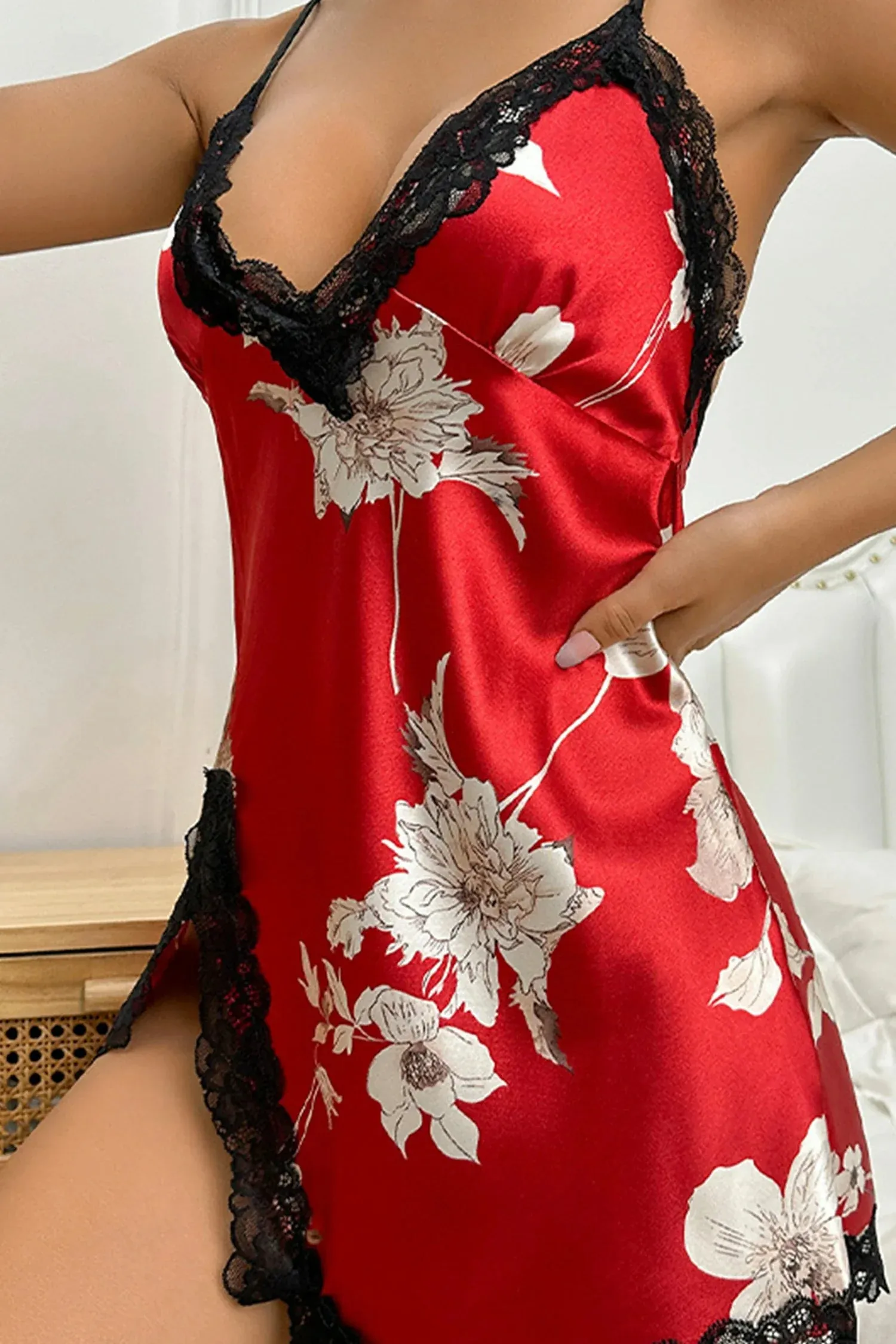Rashell Floral Lace Camisole Pajamas