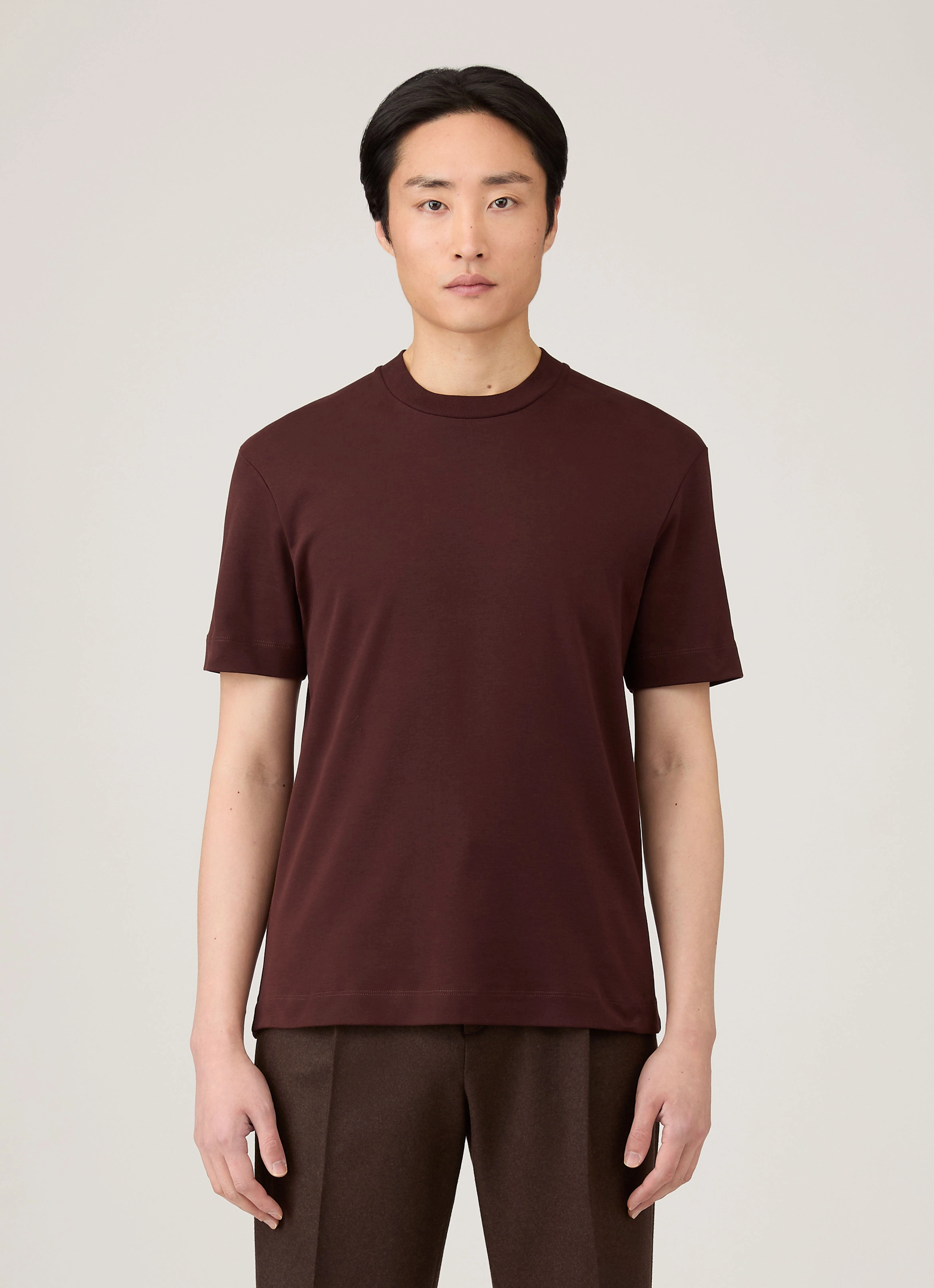Perfect Layering Men's Relaxed Fit Heavyweight T-shirt in Bakelite