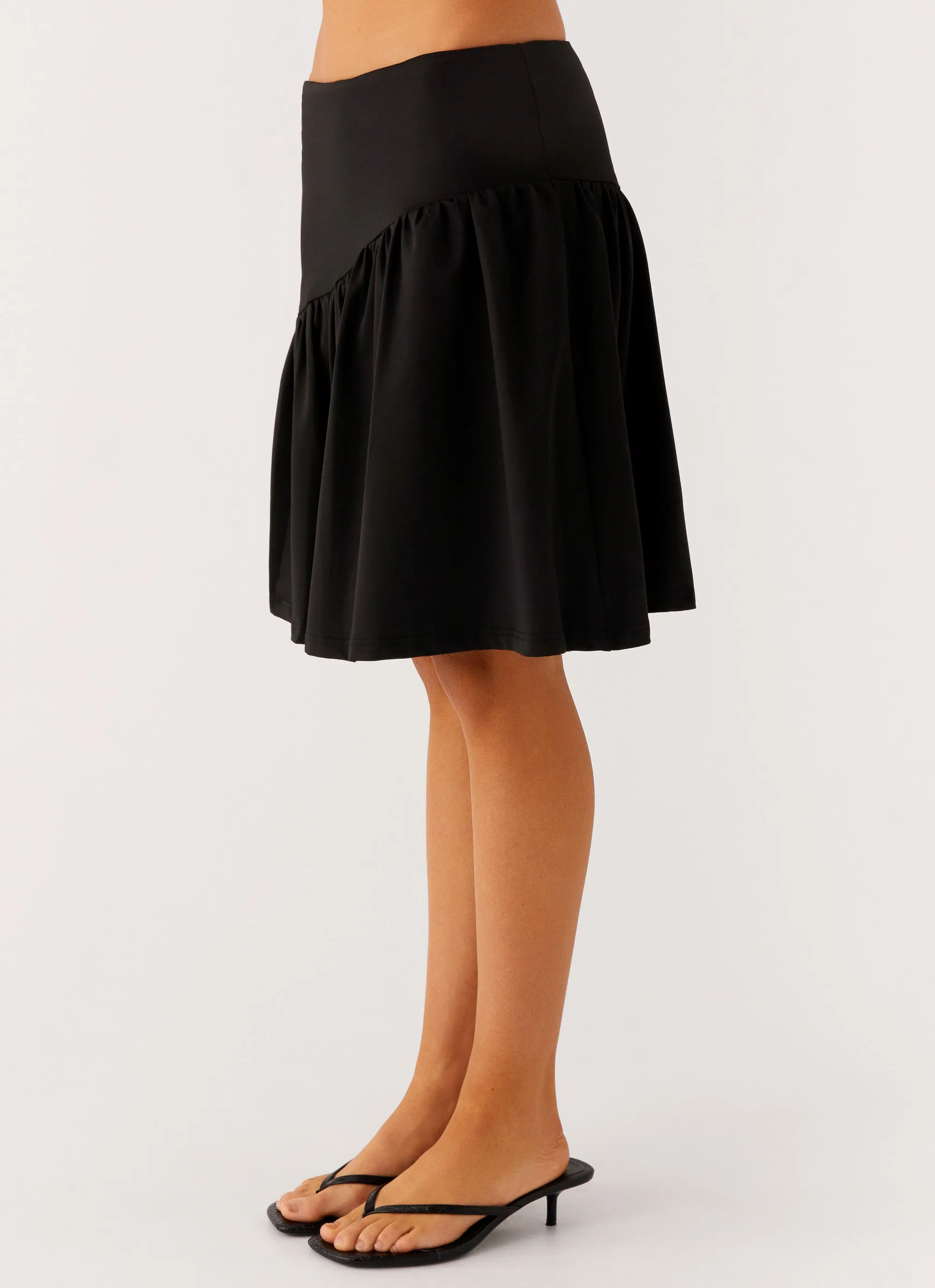 Non Binding Cuffs Rayna Midi Skirt - Black
