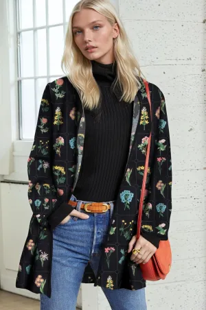 Ready When Needed Car Coat - Botanicals NonChafing Seam Placement Ergonomic Tailoring Car Coat - Botanicals