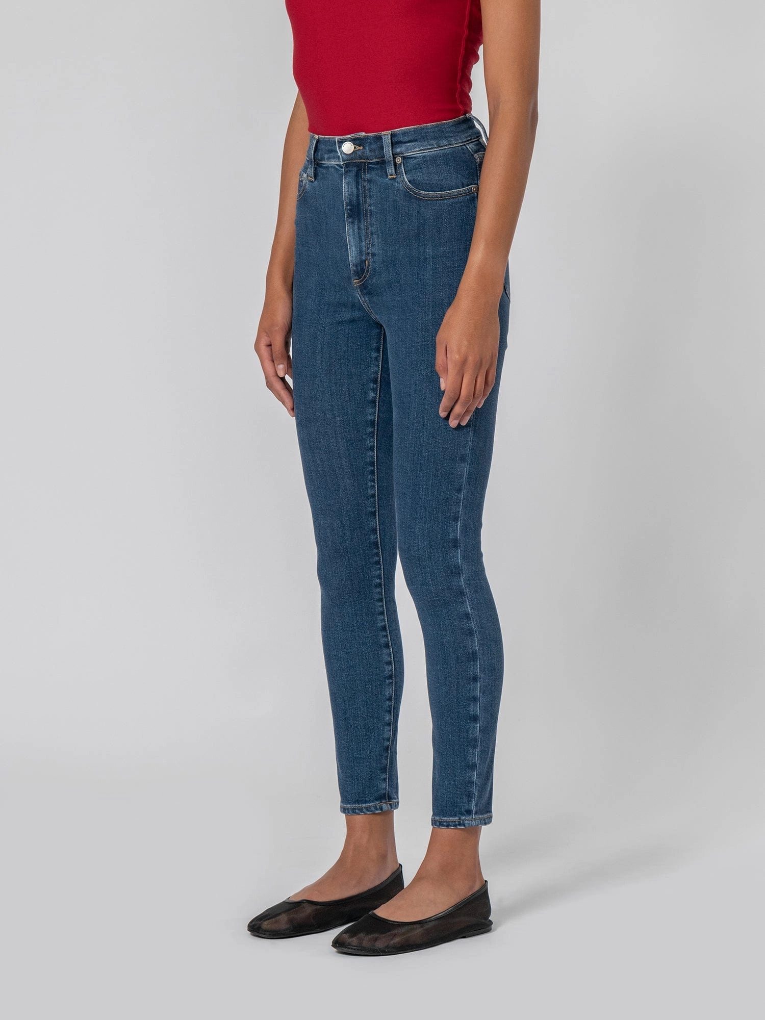 Double Stitched Seams Natural Look Siren Skinny Ankle Deep Antique