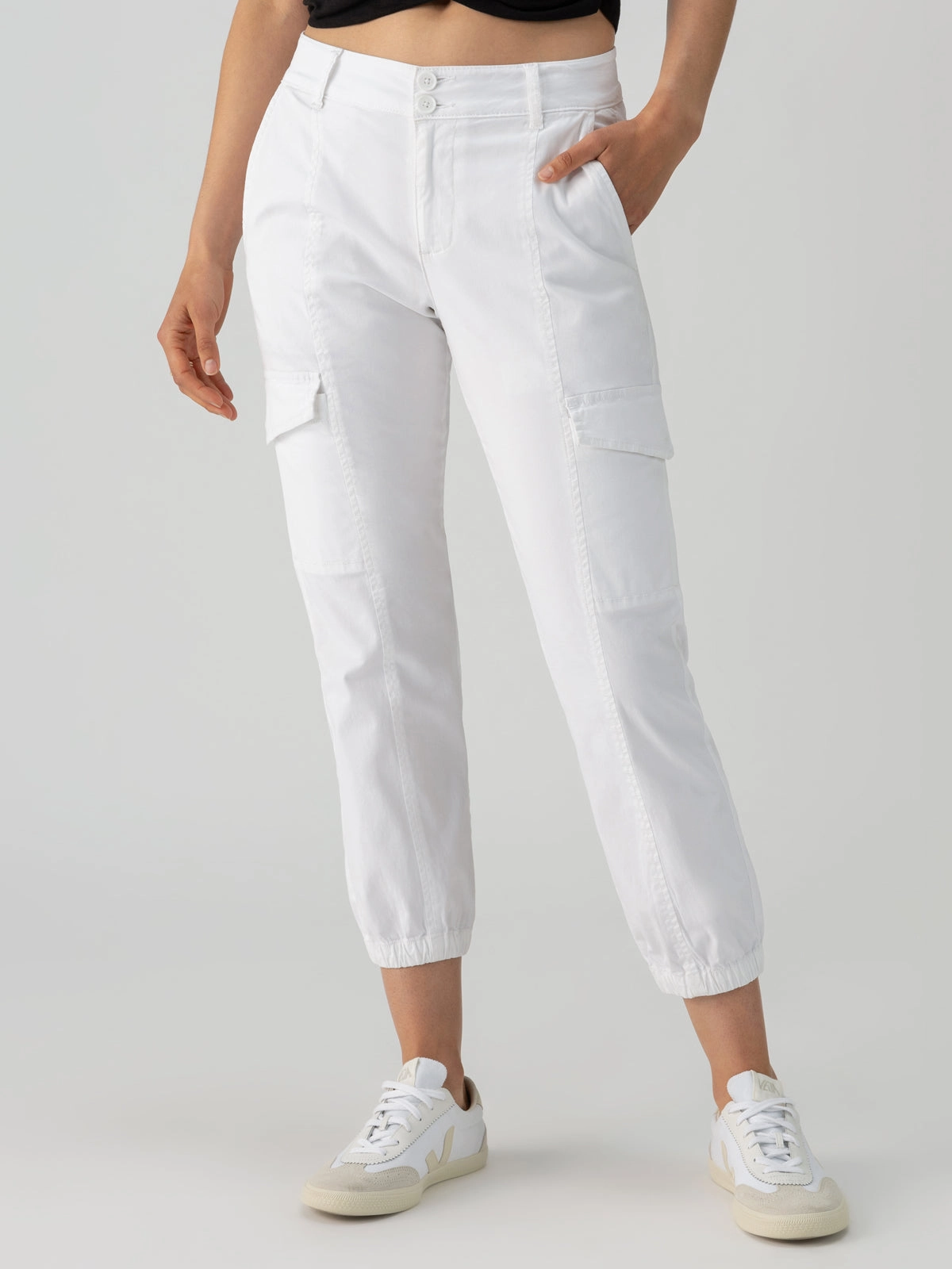 Flexible Durability Office Wear Rebel Standard Rise Pant Brilliant White
