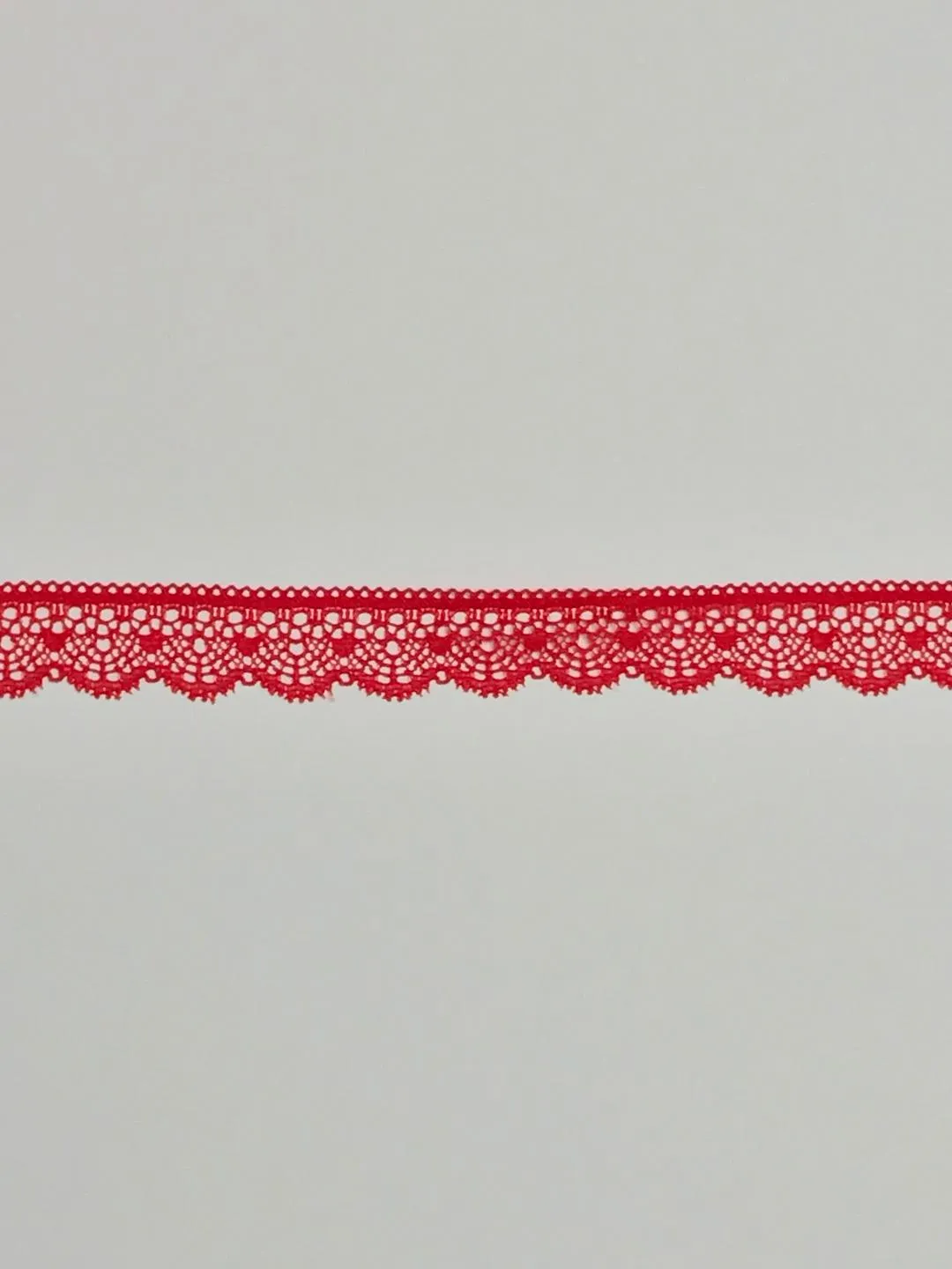 Red 1" Wide Stretch Lace