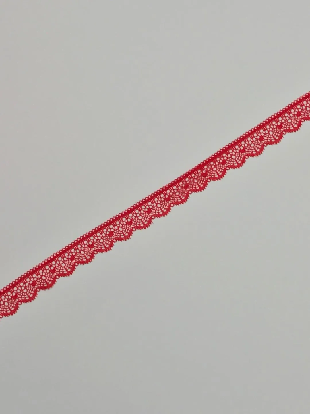 Red 1" Wide Stretch Lace