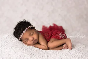 Red Fishnet Fabric Lace Baby Wrap