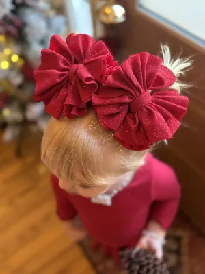 Red Glitter Bow