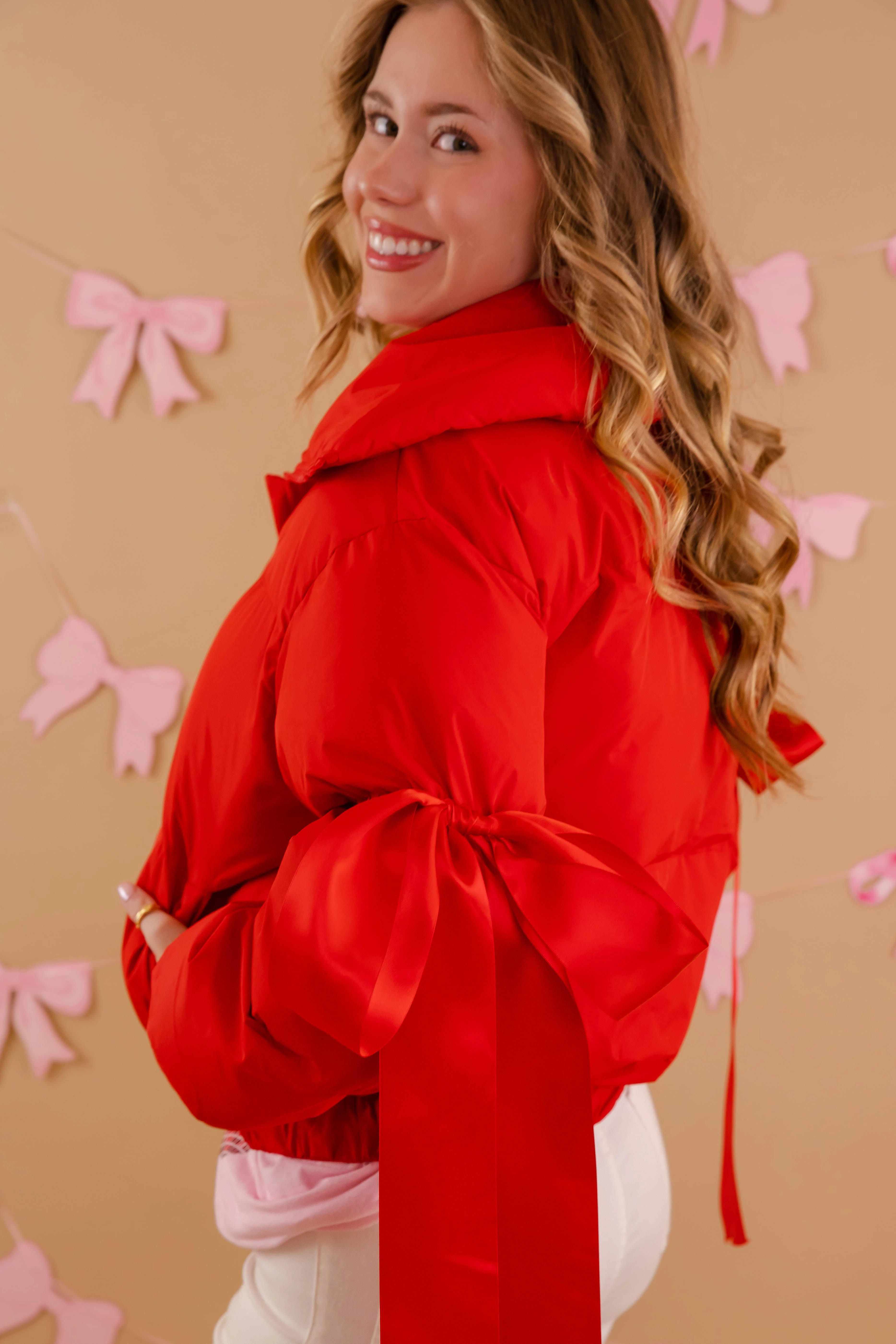 RecycledPolyester Yarn Dyed Fabric Say No More Puffer Jacket