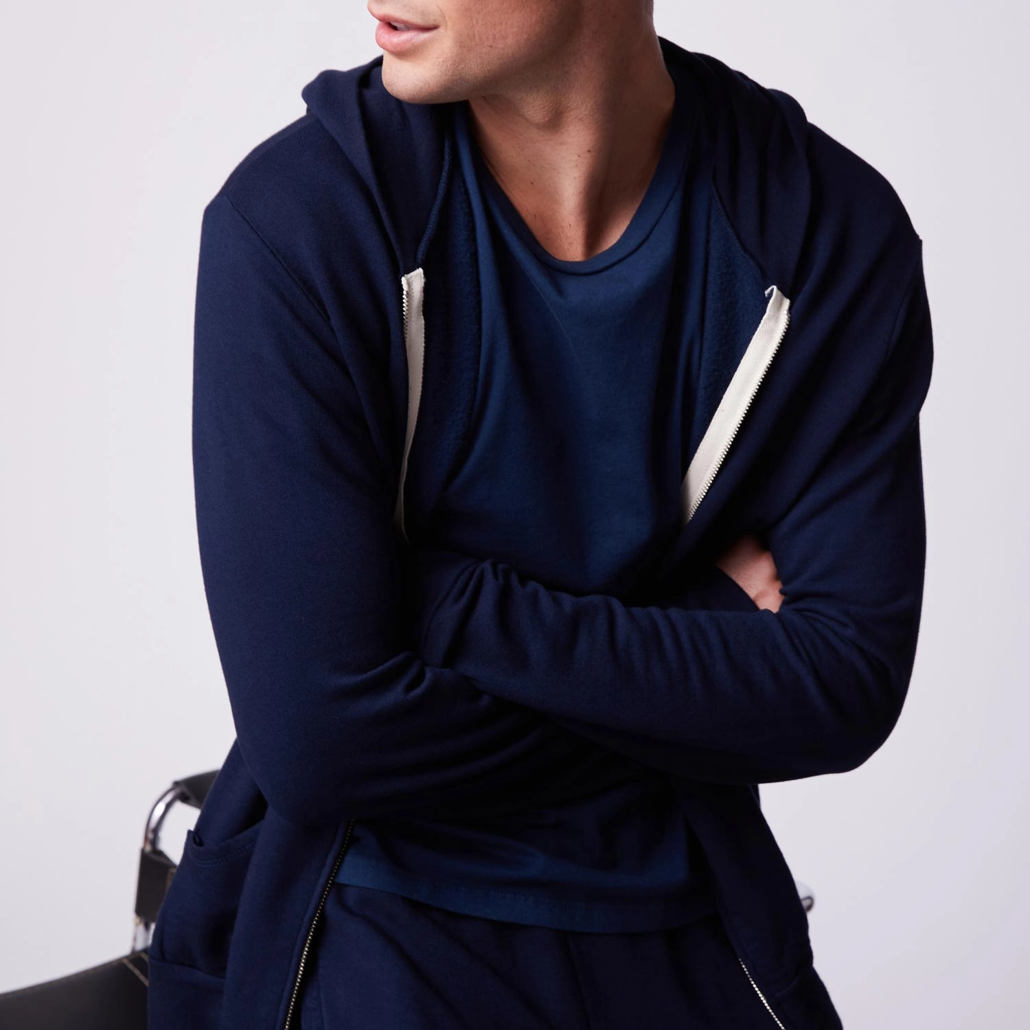 ButtonFront Supersoft Fleece Zip Up Hoody