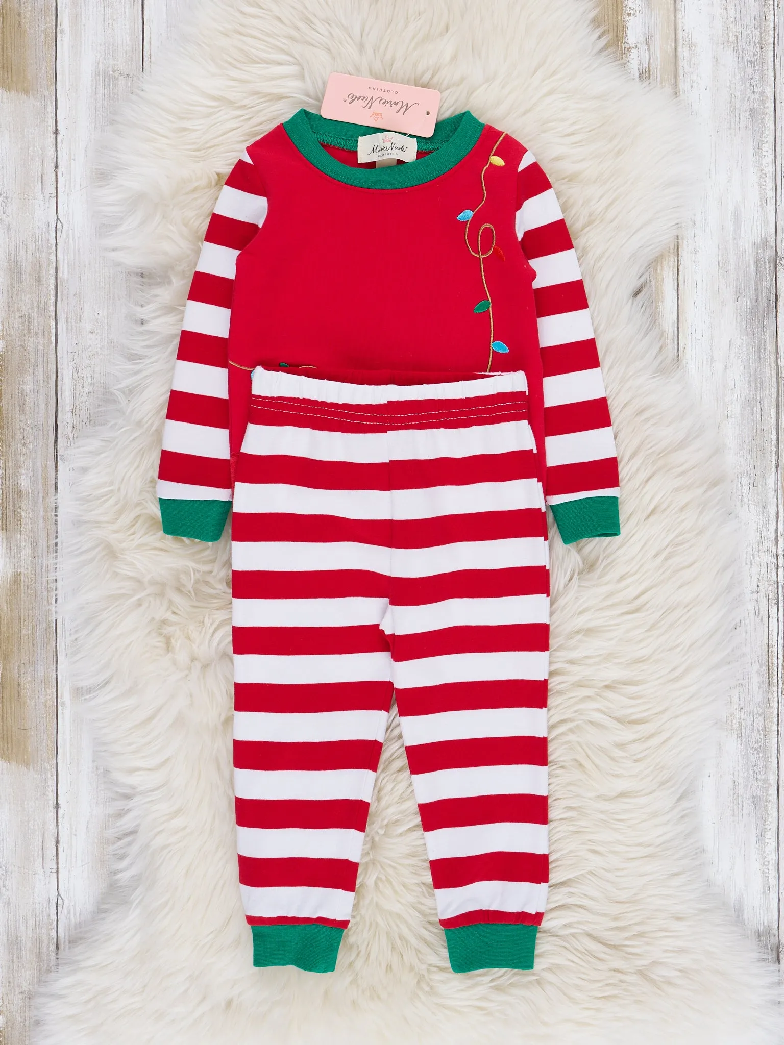 Reindeer Cheer Raglan Pajamas - Boys & Girls