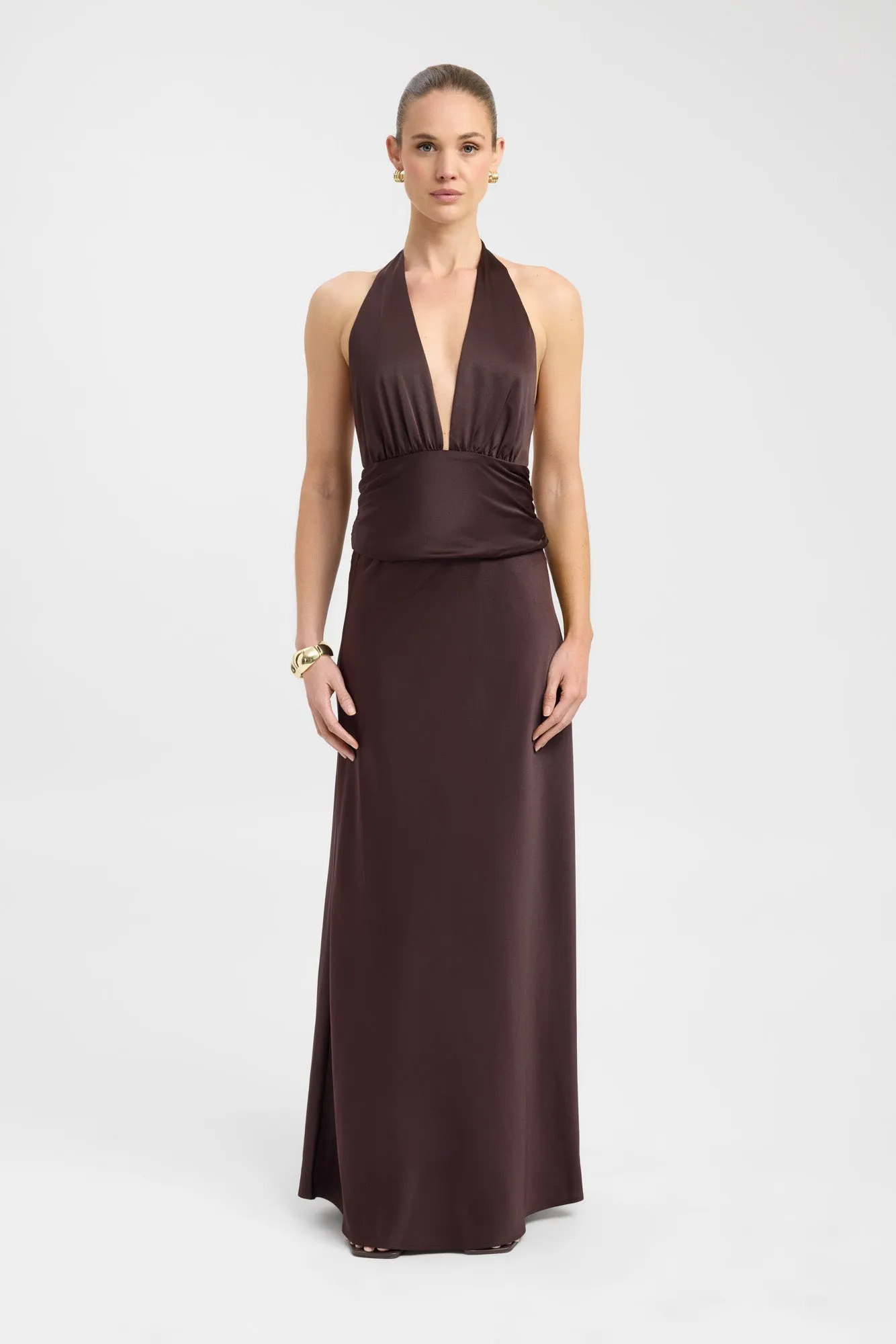 Lightweight texture Bold Finish Palermo Maxi Skirt