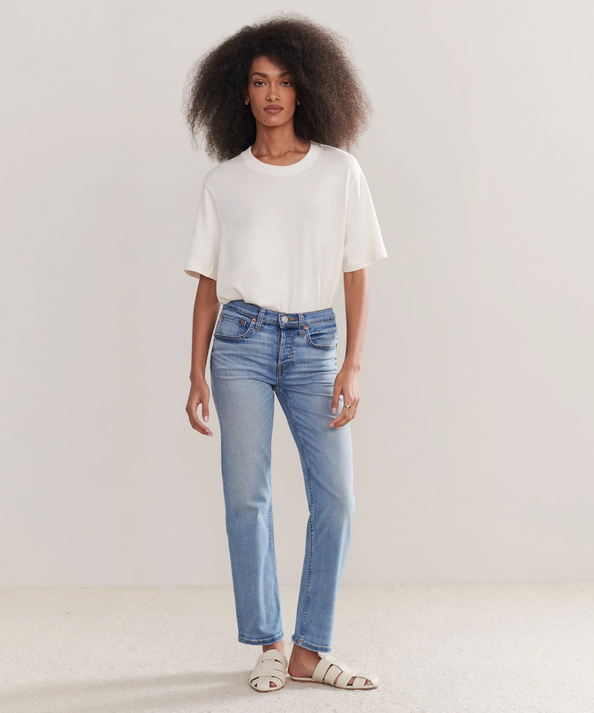 Mid Rise Stovepipe relaxed shape