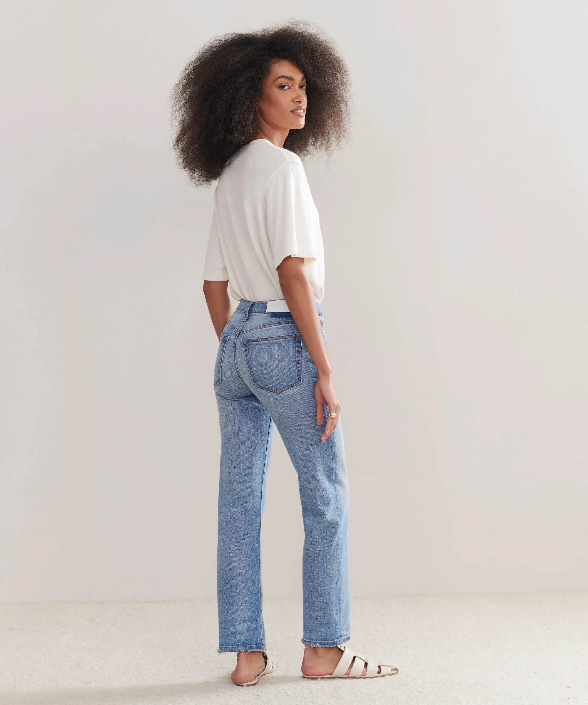 OrganicCotton Mid Rise Stovepipe