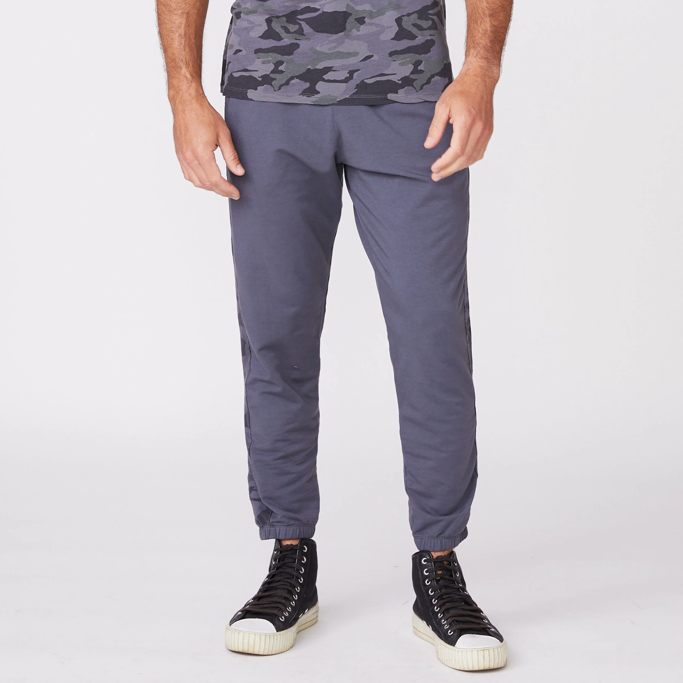 Soft Texture Camo Stripe Lounge Sweats