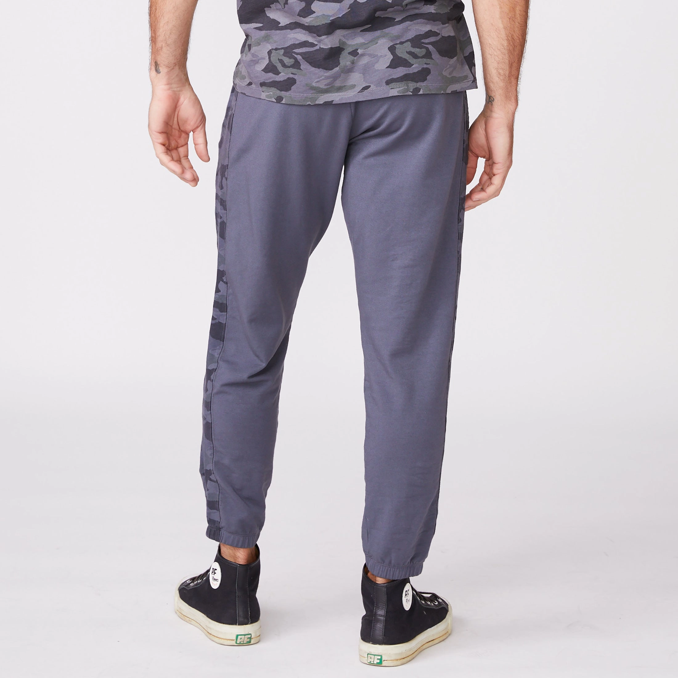 Camo Stripe Lounge Sweats Retro Style Tactile Soft Texture