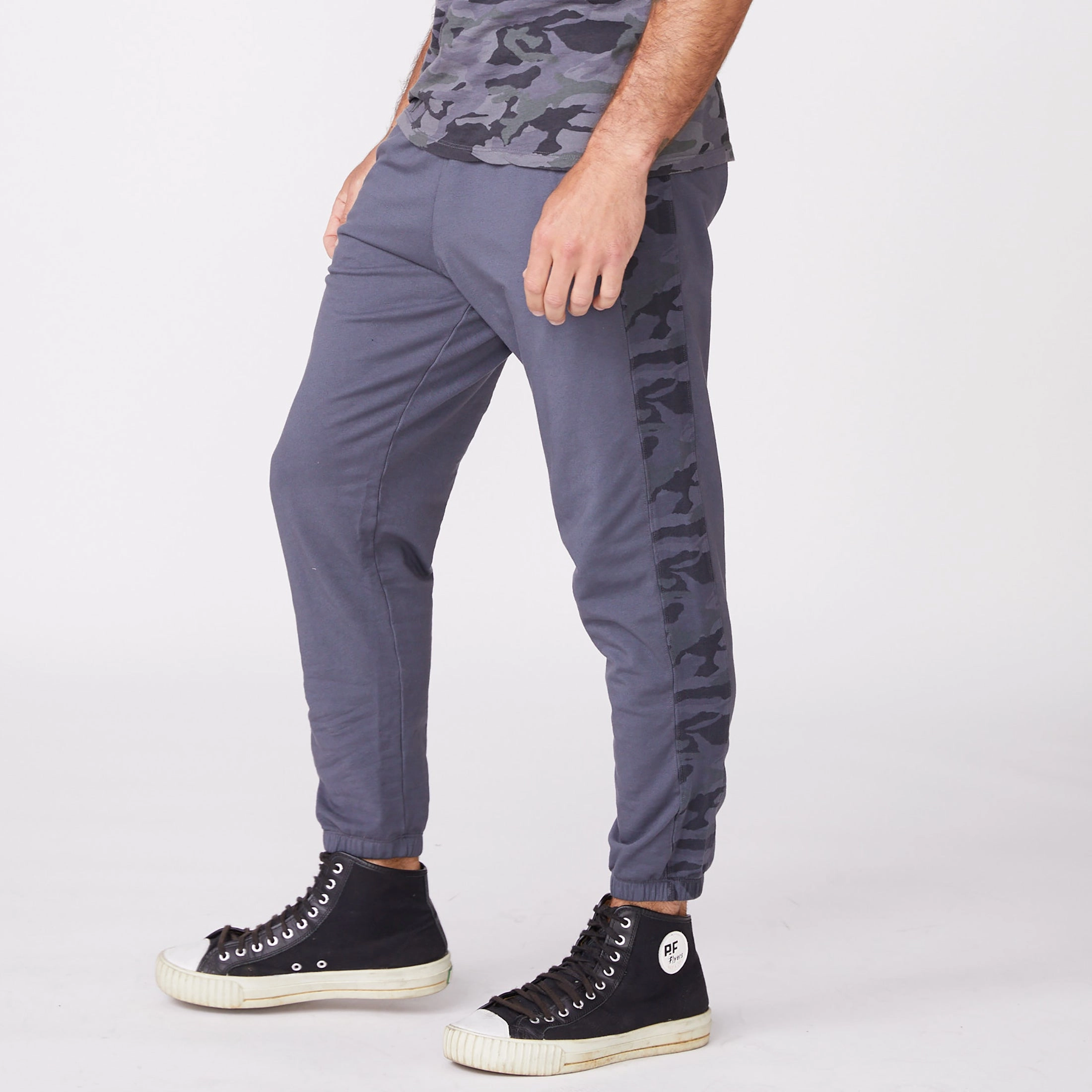 Camo Stripe Lounge Sweats Machine Washable Fabric Relaxed Silhouette