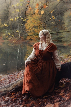 Reinforced Elbows Glory 33 | Front Lace-up Dress Seasonal Trend Glory 33 | Front Lace-up Dress