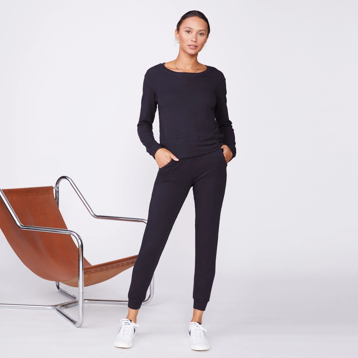 AntiPilling Surface Cozy Knit Supersoft Crew Neck Sweatshirt