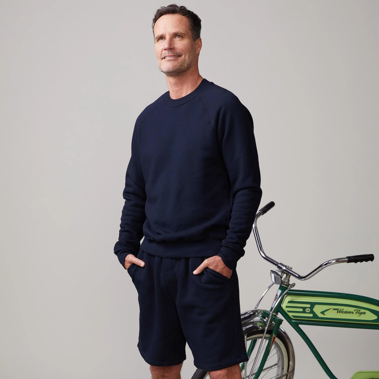 70's Raglan Biodegradable Fiber Composition Durable Chainstitch