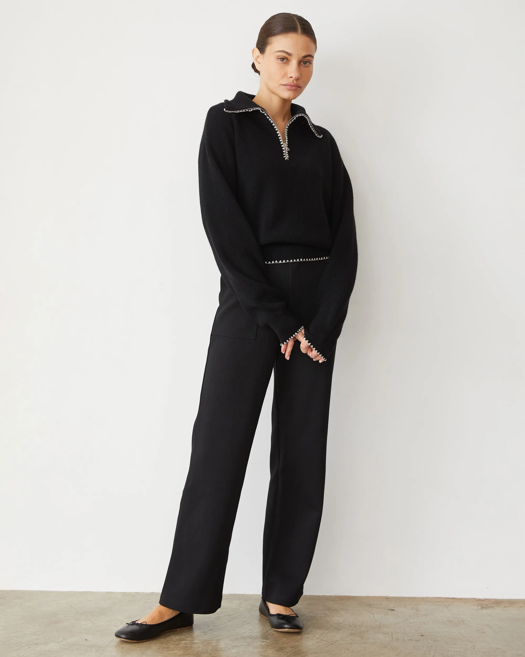 Cotton Knit Patch Pocket Pant Essential Fit