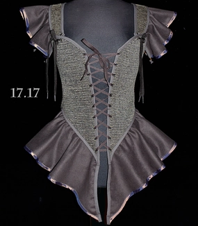 ReinforcedShoulders Pirate Bodice- Plus Size High Collar Option Pirate Bodice- Plus Size