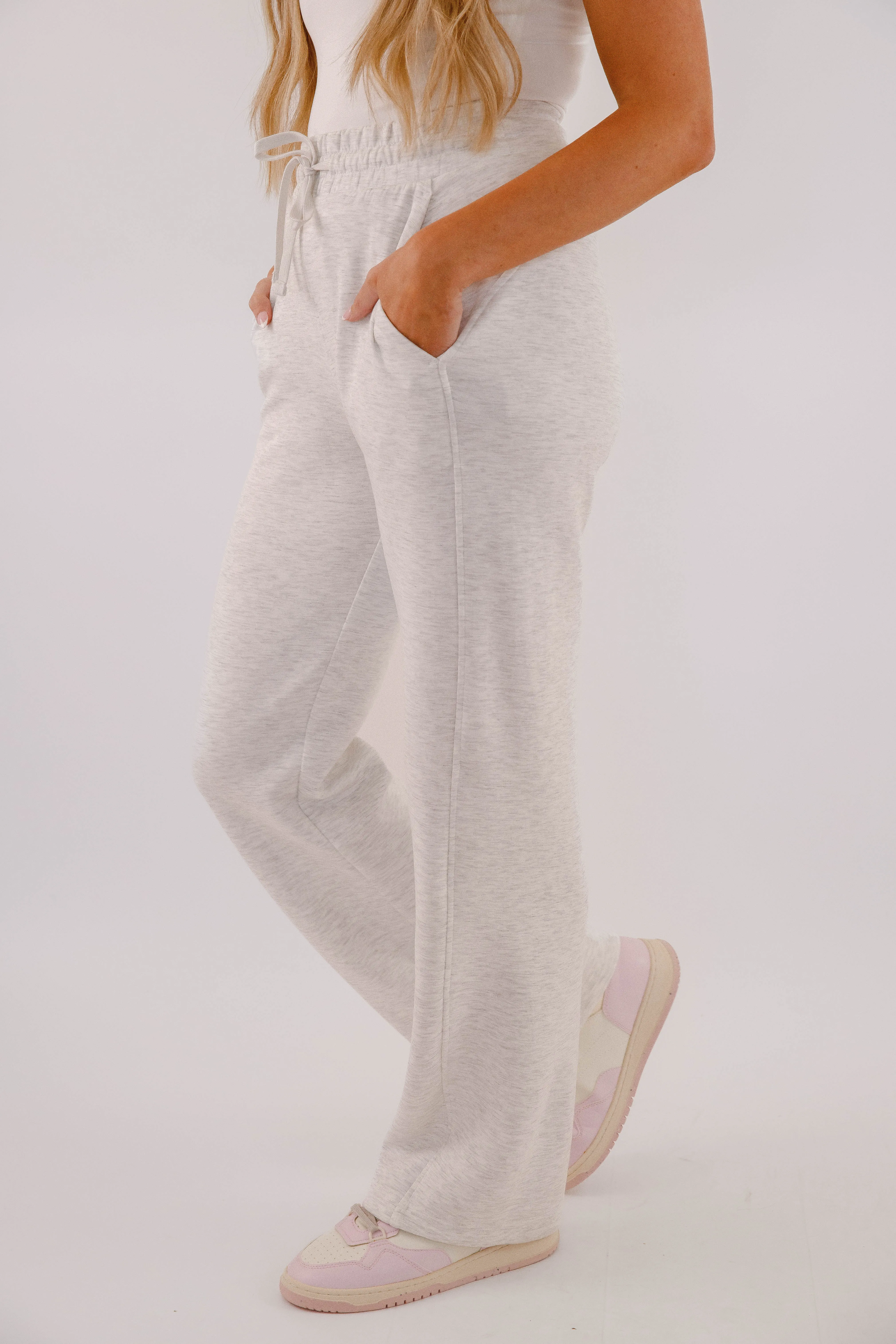 All The Energy Pants-Heather Grey Water resistant coating