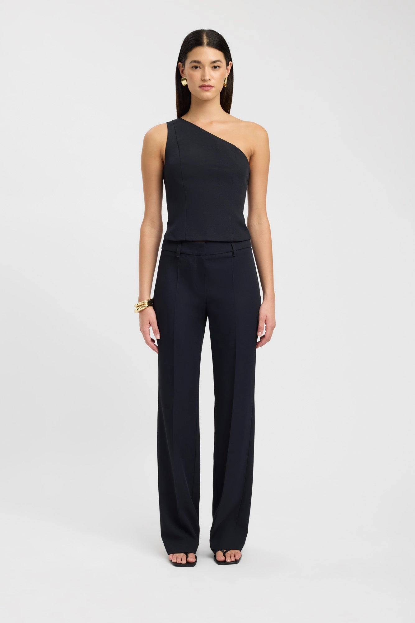Relaxed Lines Breathable Material Ariel Suit Pant