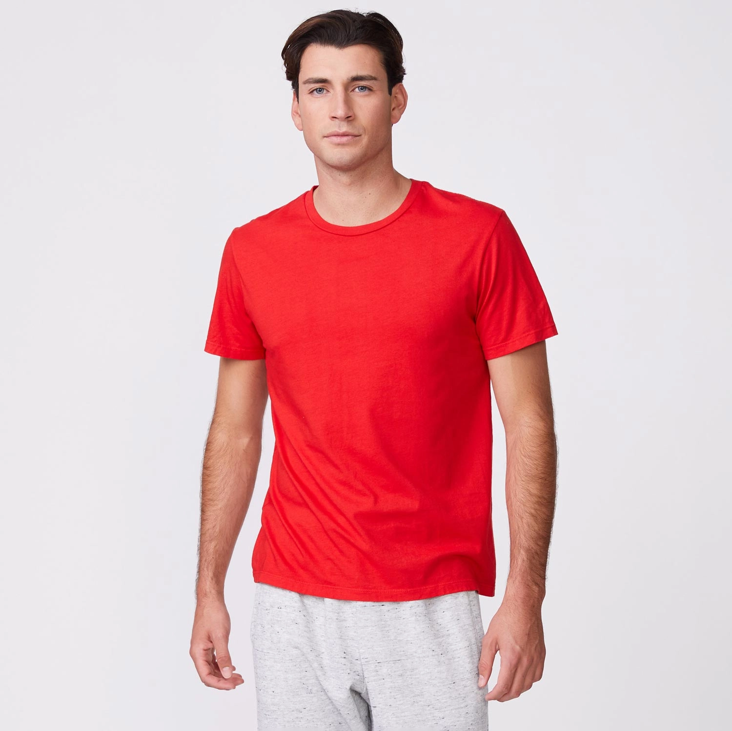 simple design YarnDyedQuality Relaxed Crew