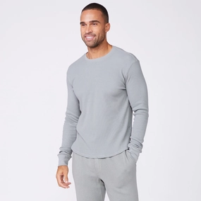 Relaxed Crew Neck Thermal Long Sleeve Crew Thermal Long Sleeve Crew Breathable Microfiber Lightweight Design