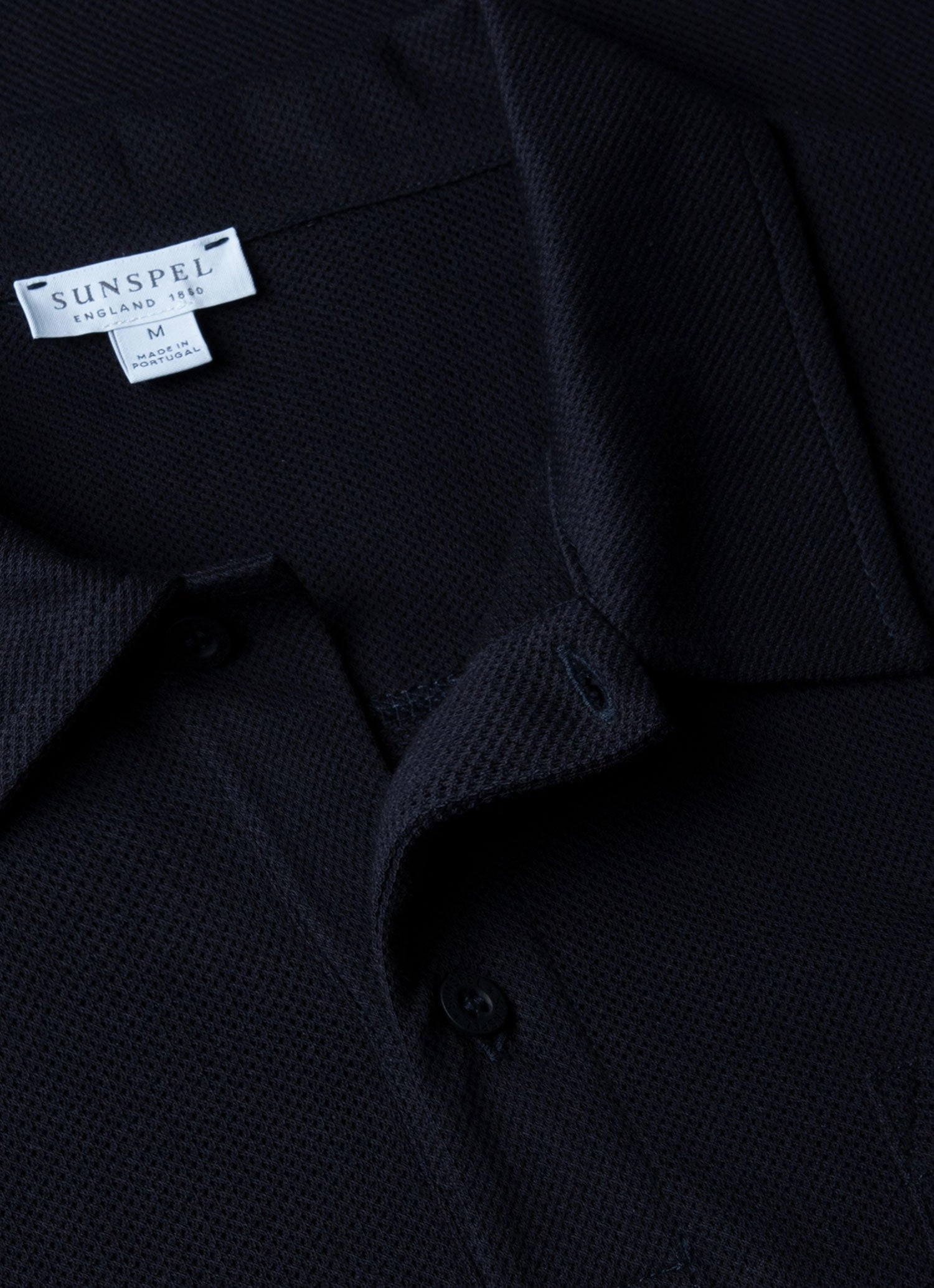 Men's Riviera Polo Shirt in Midnight Navy Performance Fabric