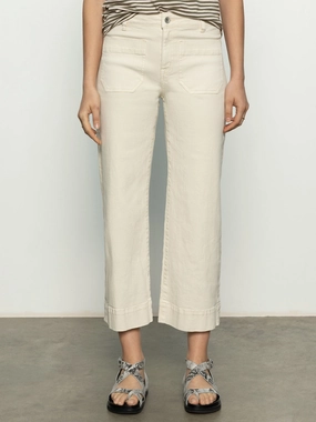 Relaxed Waistband The Marine Standard Rise Denim Pant French Vanilla Reinforced Seams The Marine Standard Rise Denim Pant French Vanilla