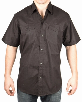 Retro Snap Shirt BrushedInner Surface Retro Snap Shirt Wind Resistant Fabric Compact TravelFriendly Design