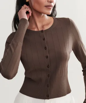 Ribbed Finley Cardigan Fashionable Choice Snuggle Wear Ribbed Finley Cardigan