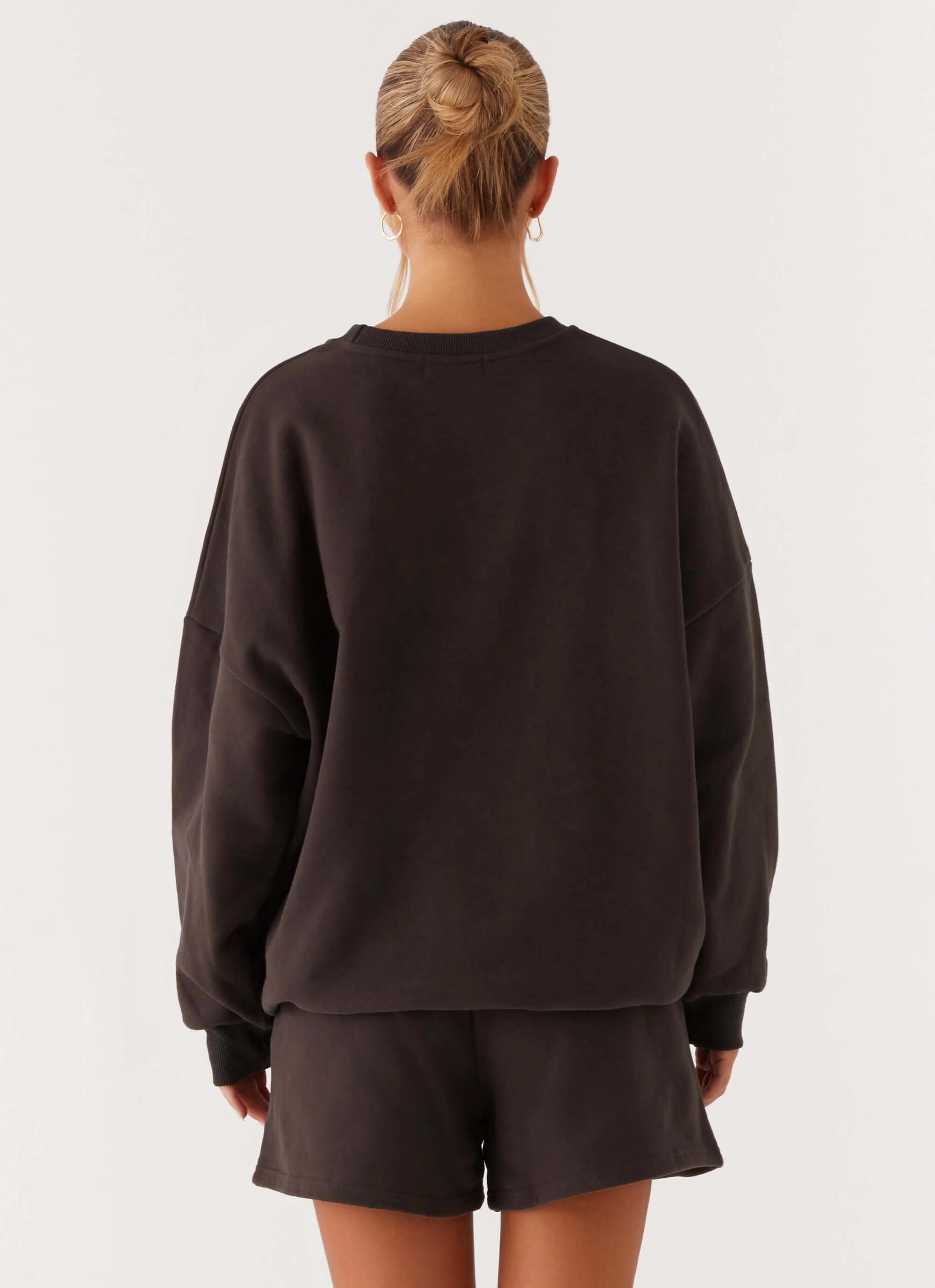 Signature Oversized Sweatshirt - Charcoal Home Warmth