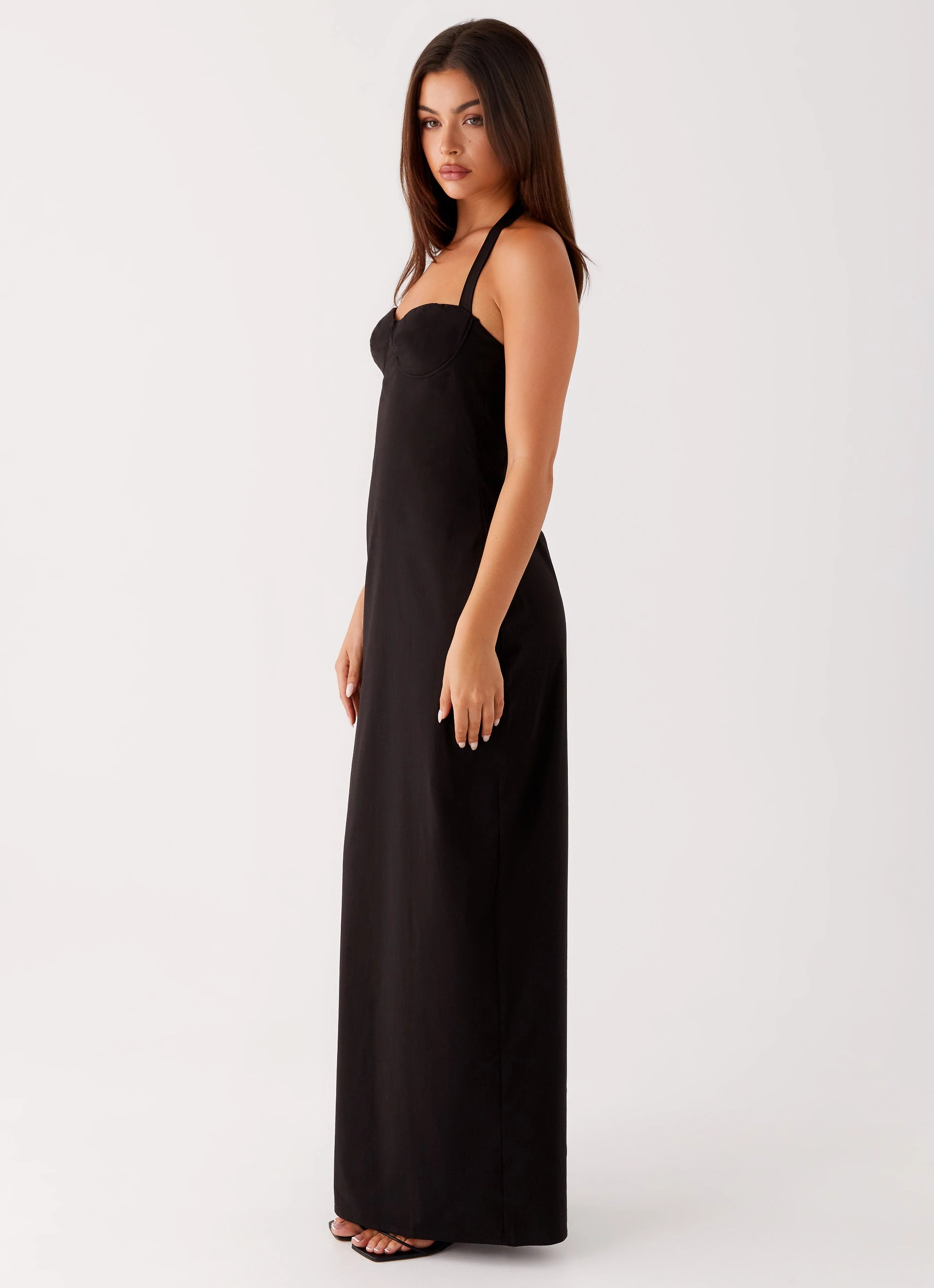 City Rhythm Evening Chic Cheryl Maxi Dress - Black
