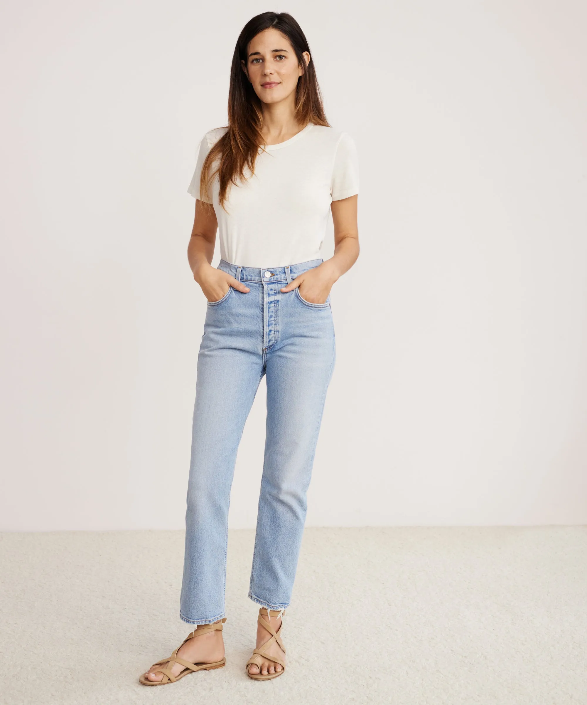 Adjustable Closure Riley Crop Jean