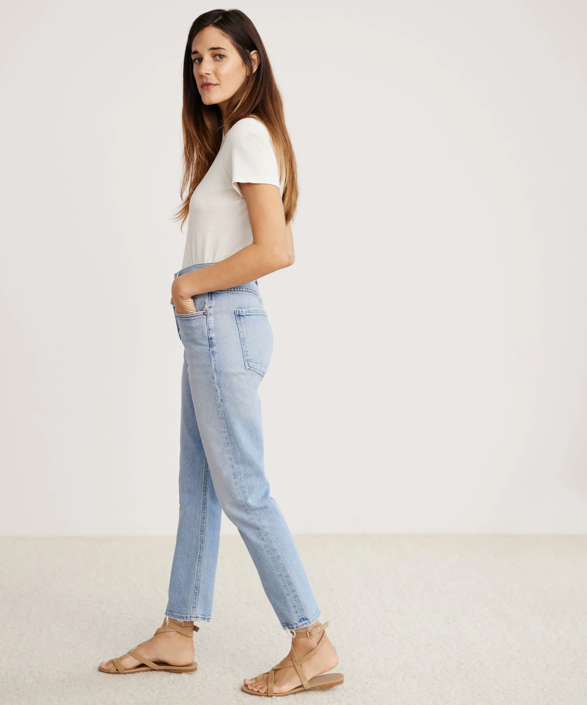 Riley Crop Jean Ripstop Fabric Technology