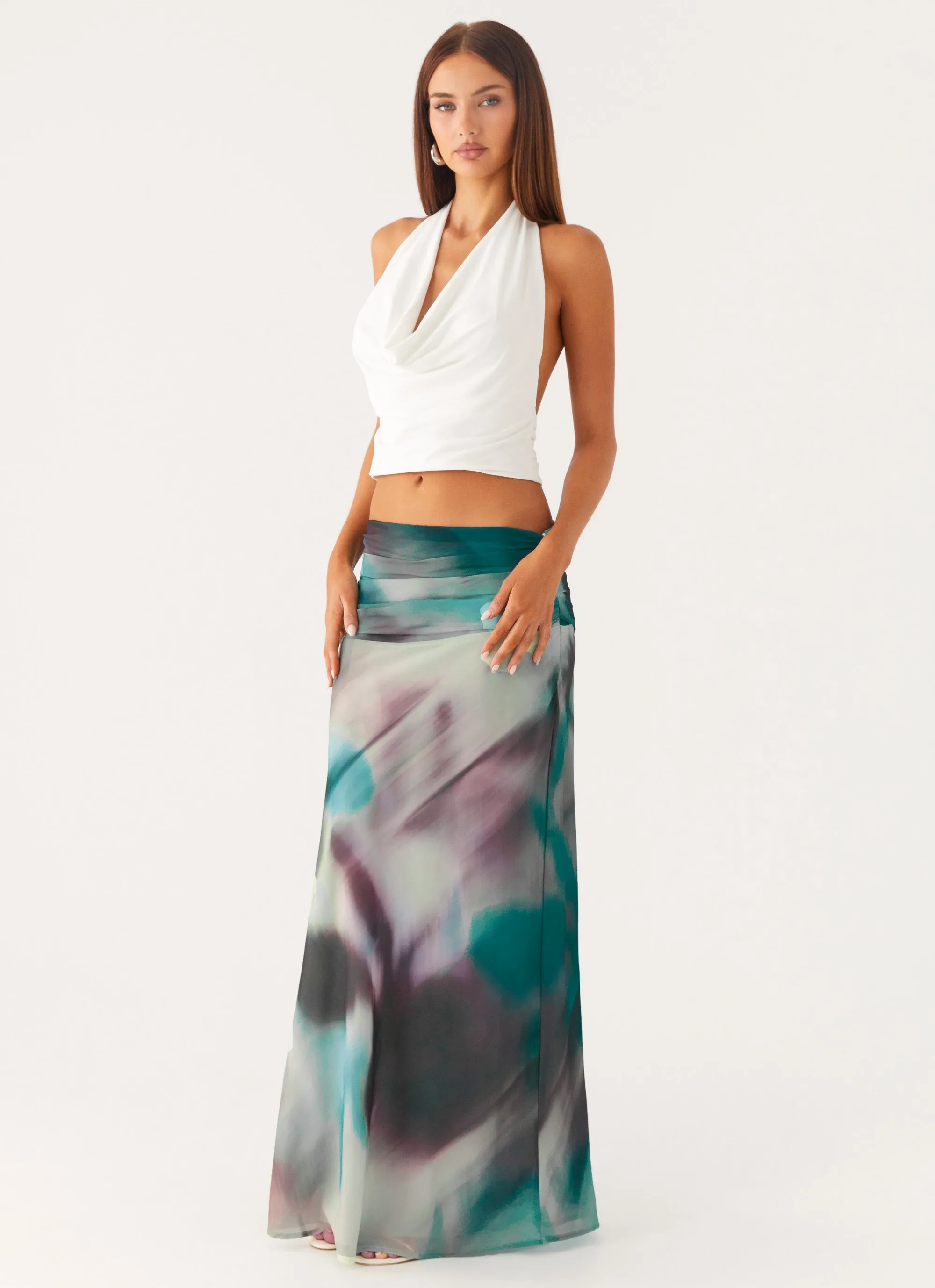 Work Comfort Rimi Maxi Skirt - Sea Splash