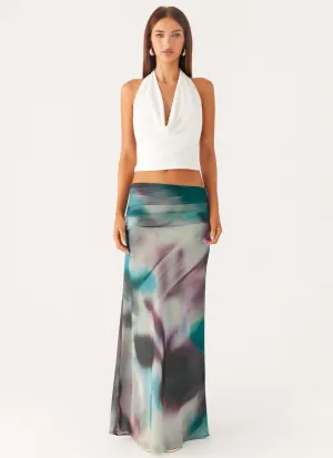 Rimi Maxi Skirt - Sea Splash Casual Chic Active Layer LowProfileStitching Rimi Maxi Skirt - Sea Splash