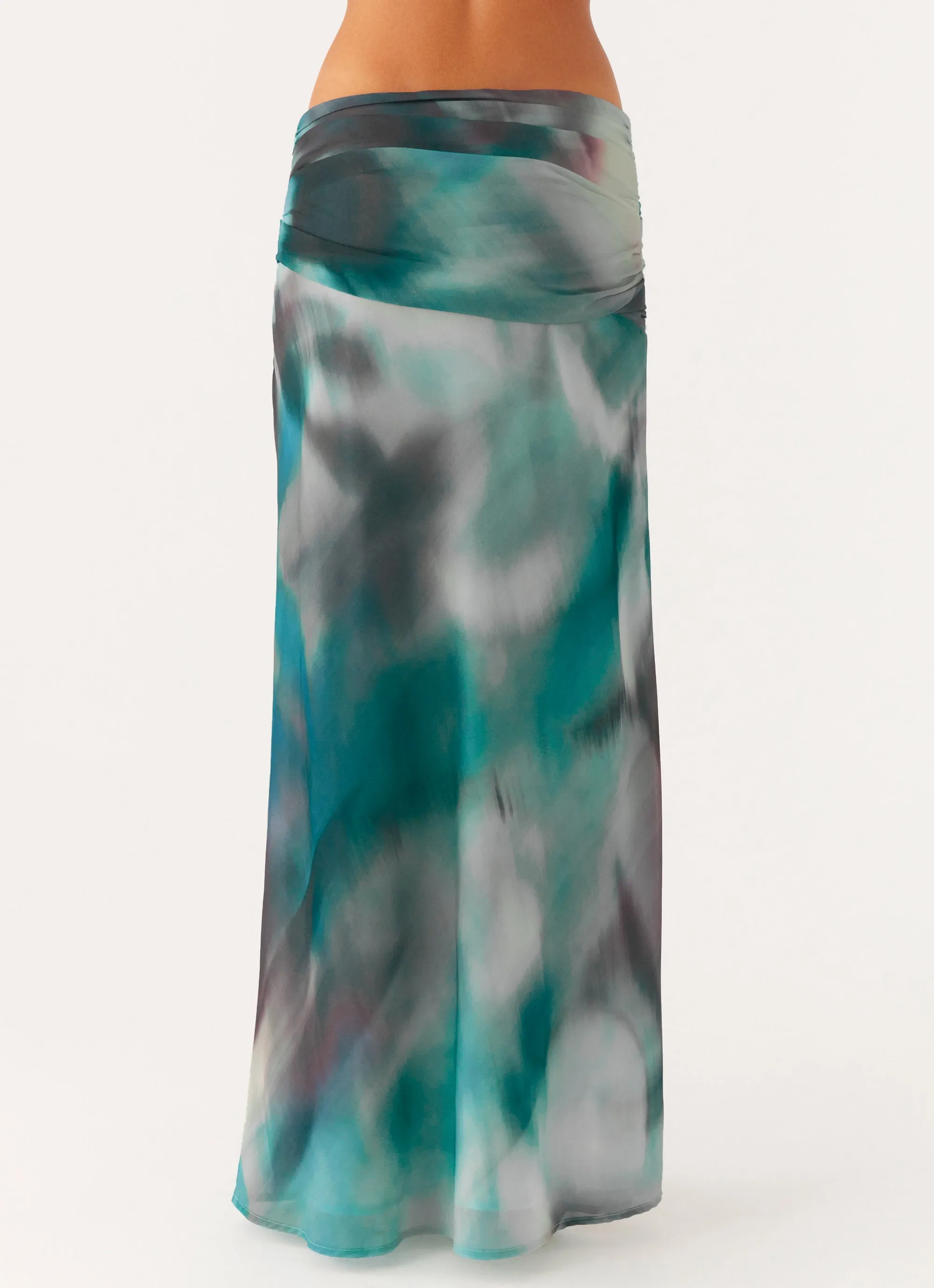Rimi Maxi Skirt - Sea Splash Cozy Style Ripstop Texture