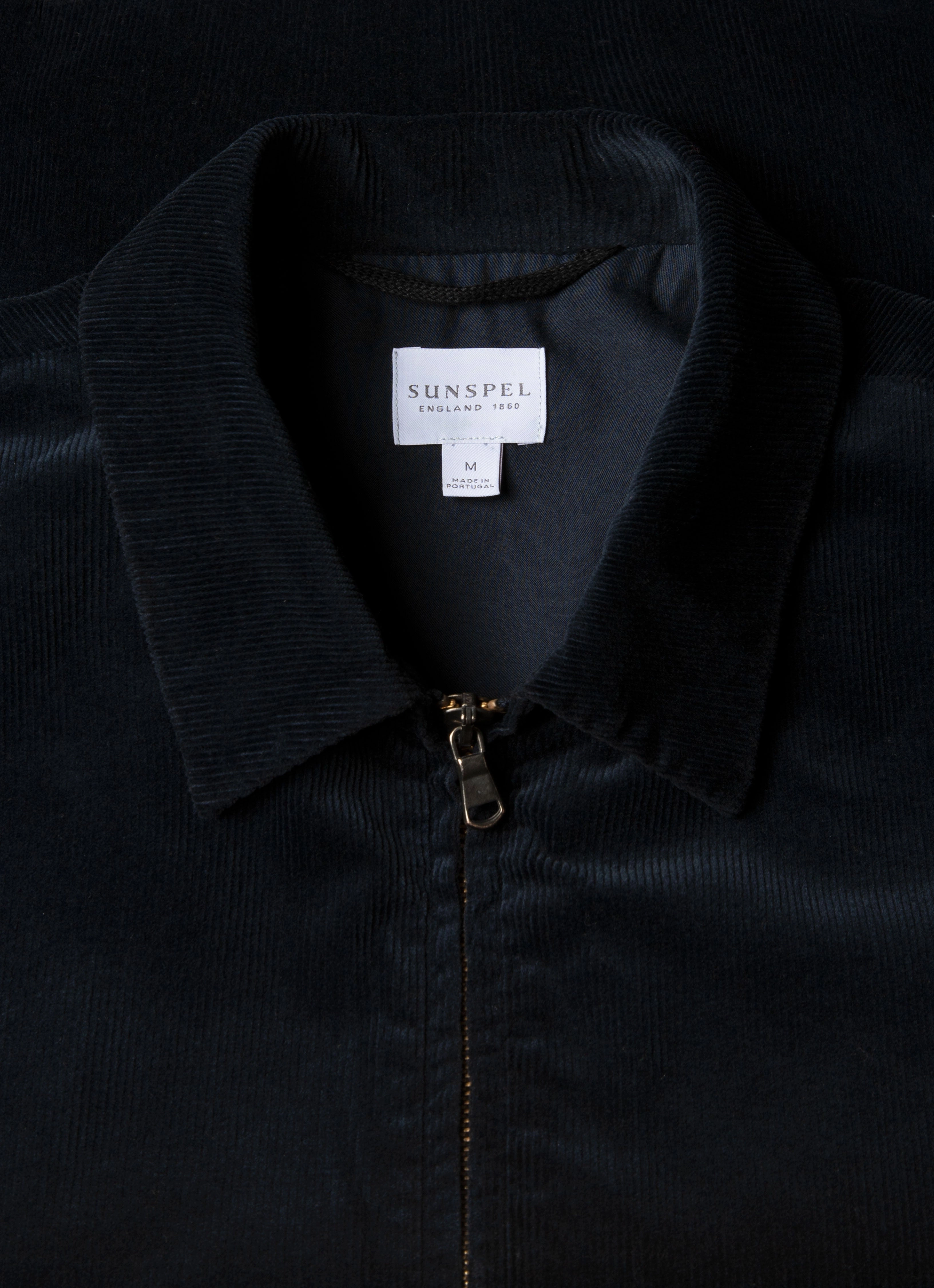 Men's Corduroy Harrington Jacket in Navy Camp Ready