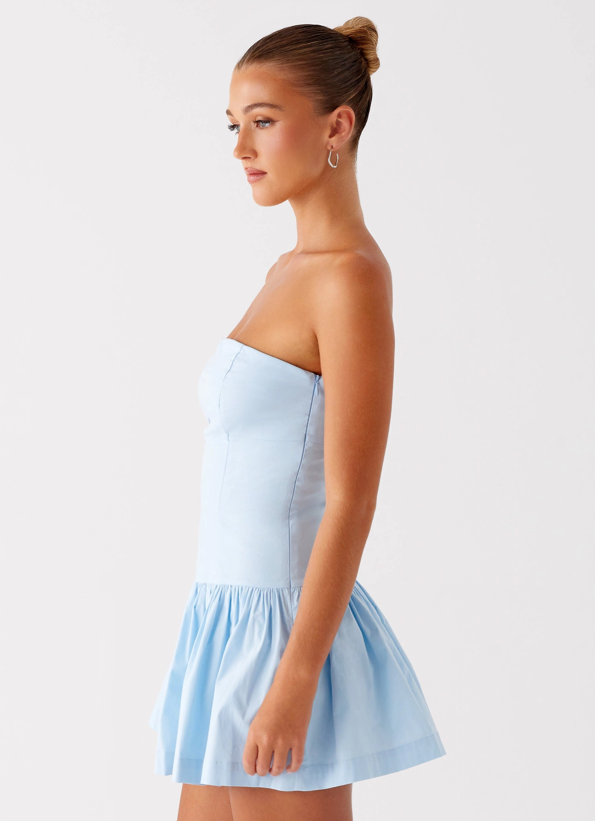 Feminine full-length gown Riviera Mini Dress - Blue