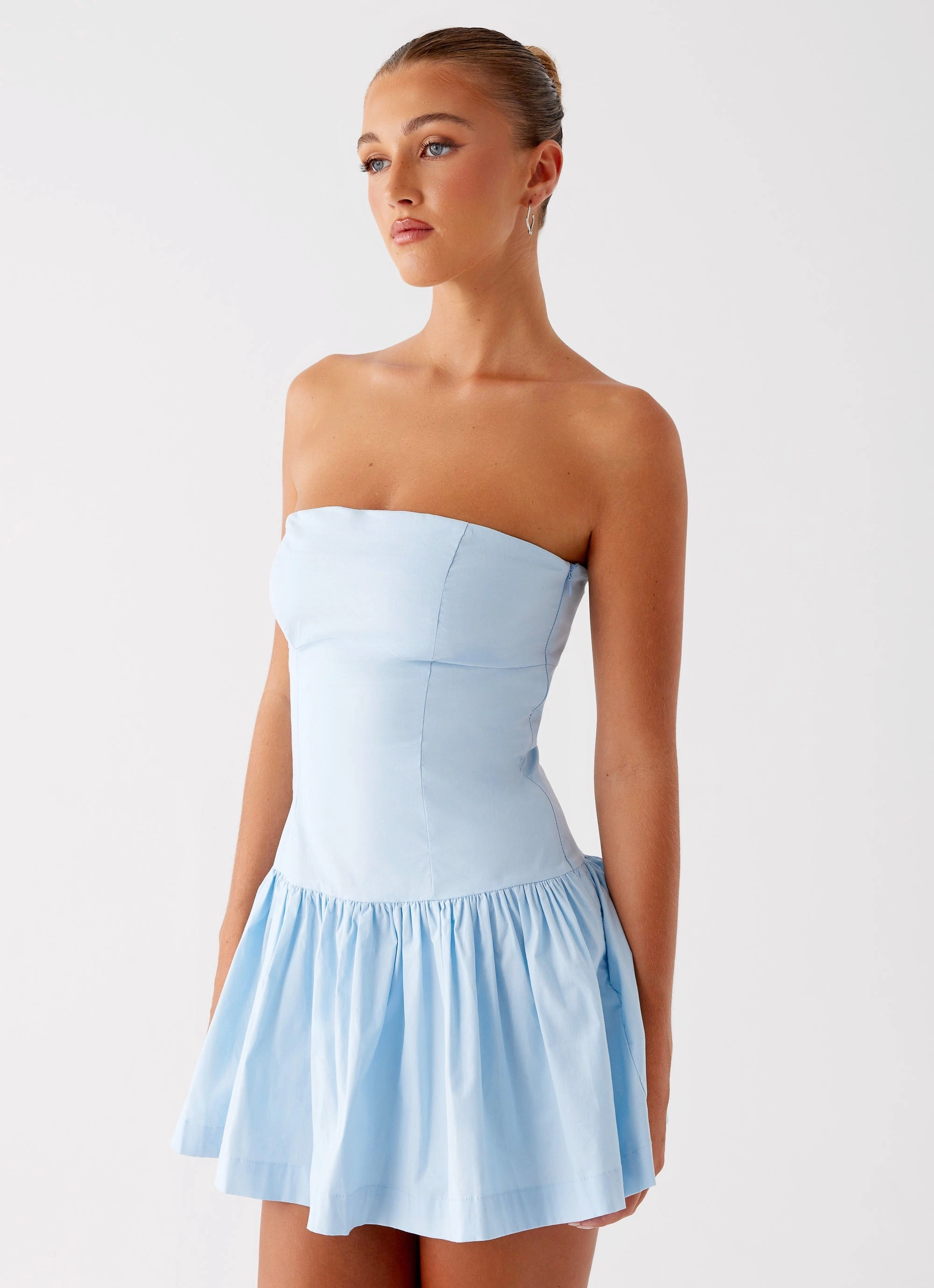 Anti-bacterial Brunch Tone Riviera Mini Dress - Blue