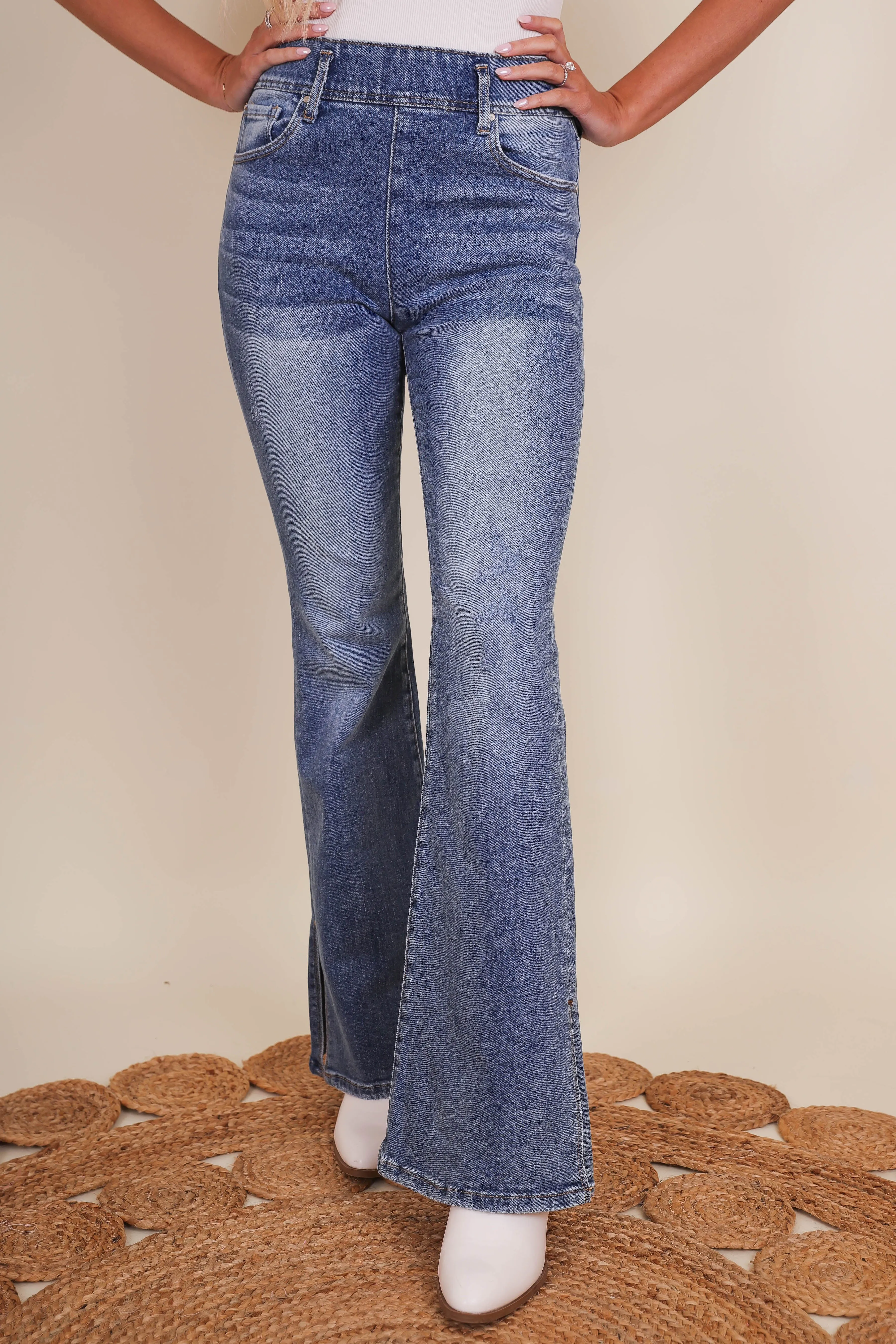 Premium Stretch Functional Design Roaming Wild Flare Denim