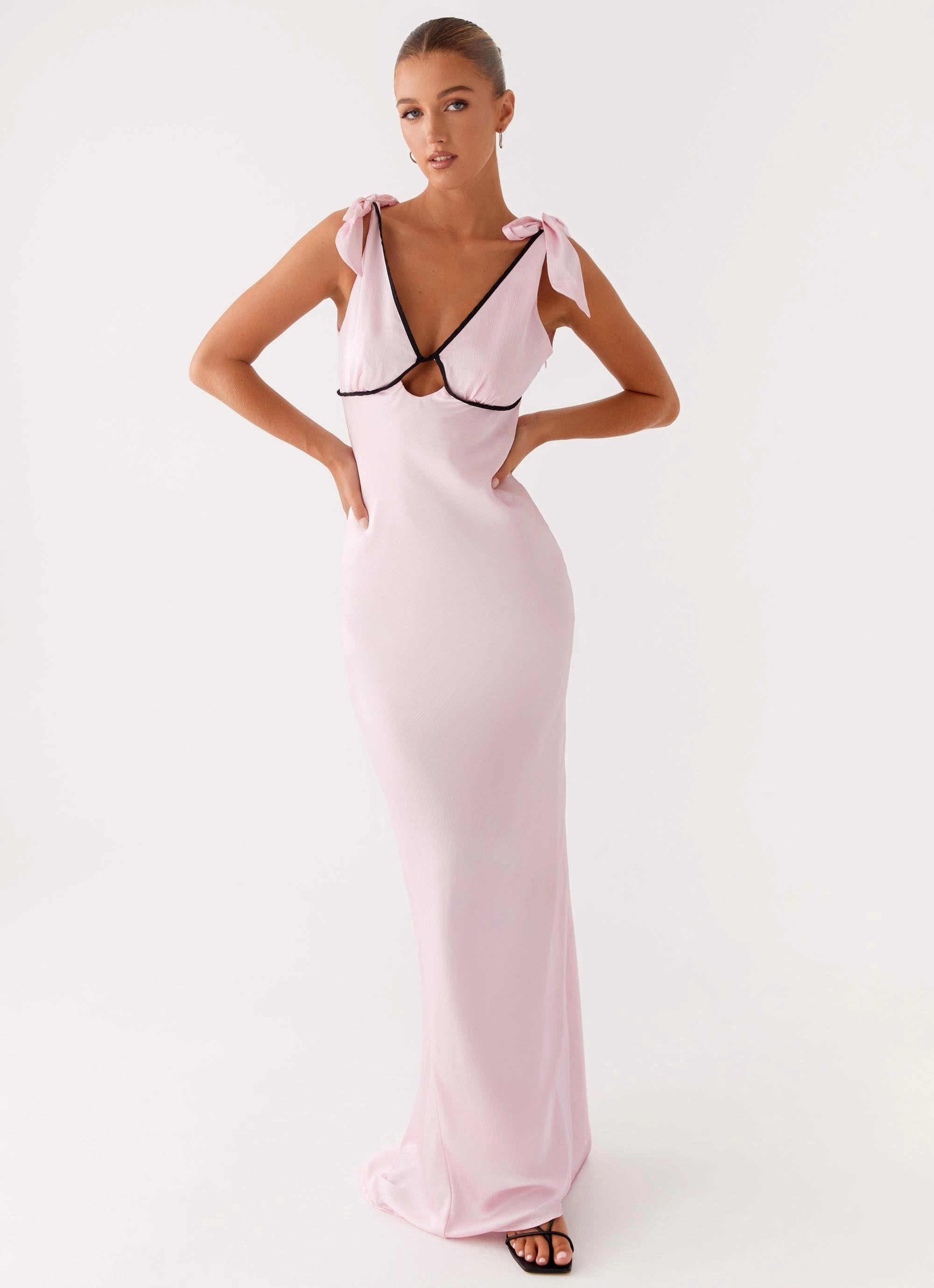 Sleek And Stylish packable Romeo Maxi Dress - Pink
